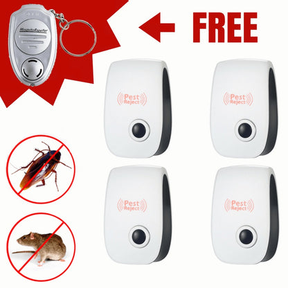 Electronic Ultrasonic Healthy Rechargeble Anti Mosquito Insect Pest Reject Mouse Repellent Repeller Practical Home EUUS Plug