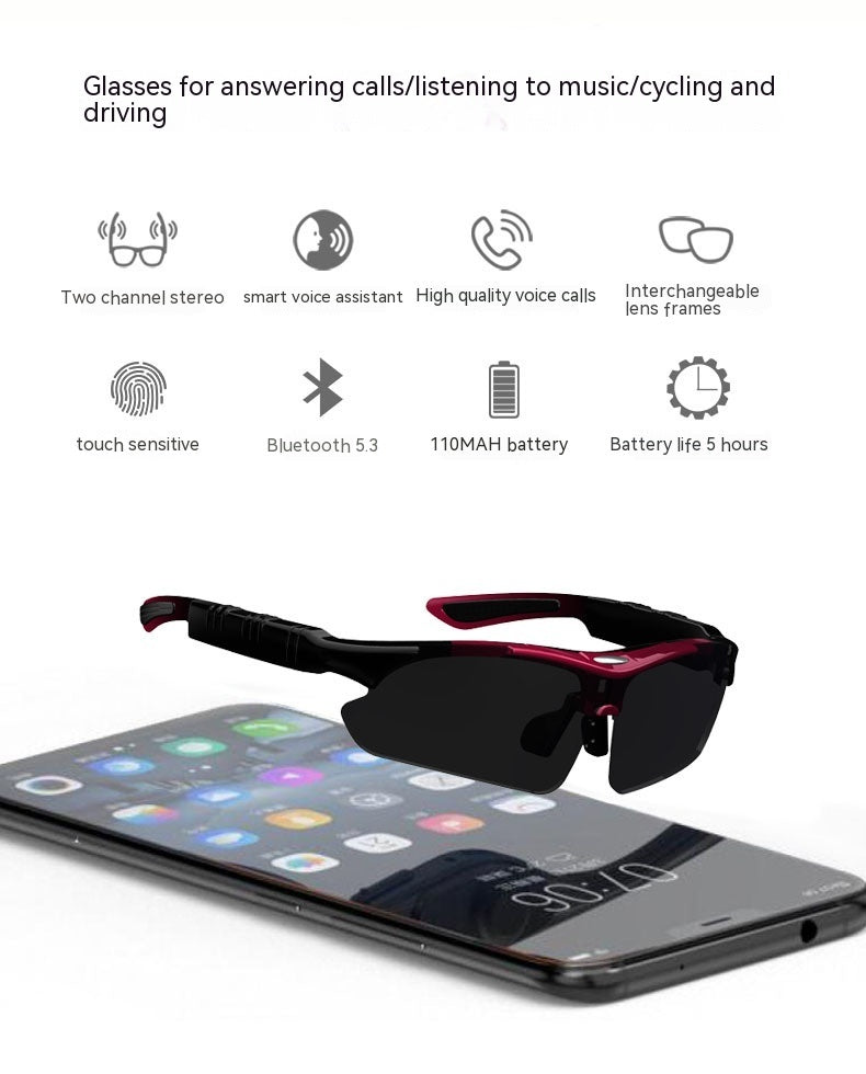 Bluetooth Glasses Headset Outdoor Running Sports