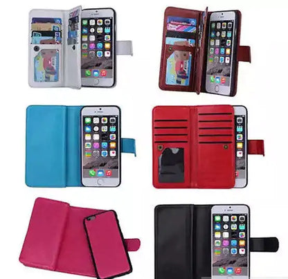 iPhone 6/6 Plus and Samsung Smartphone Removable Wallet Case with Wristlet