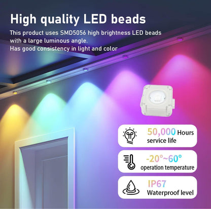 Outdoor Bluetooth Eaves Light LED Intelligent Point Light Source Control Outdoor Magic Eaves Light Garden Lamp