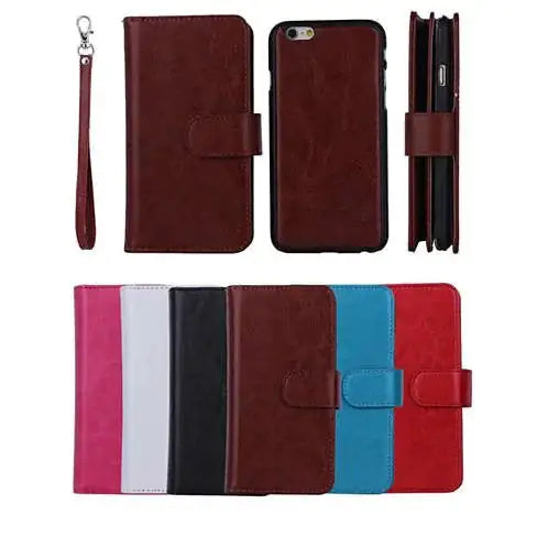 iPhone 6/6 Plus and Samsung Smartphone Removable Wallet Case with Wristlet