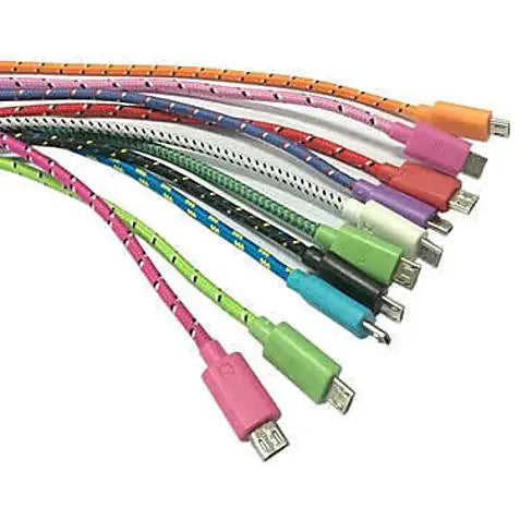 MICRO USB 10ft Braided Nylon Super Strong - BUY 2 GET 1 FREE