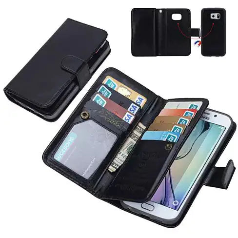 iPhone 6/6 Plus and Samsung Smartphone Removable Wallet Case with Wristlet